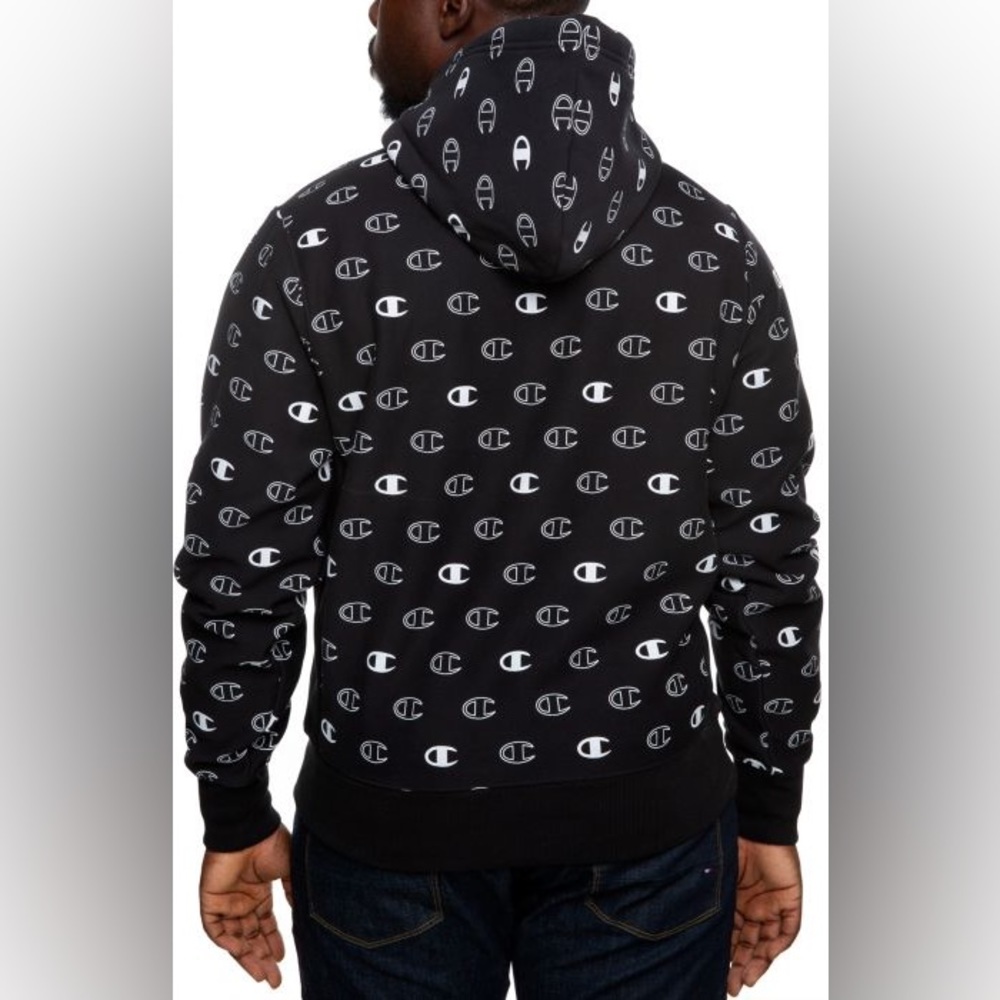 Champion Reverse Weave All-Over Print Hoodie 2xl - image 4